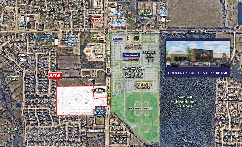 13.82 acres for development