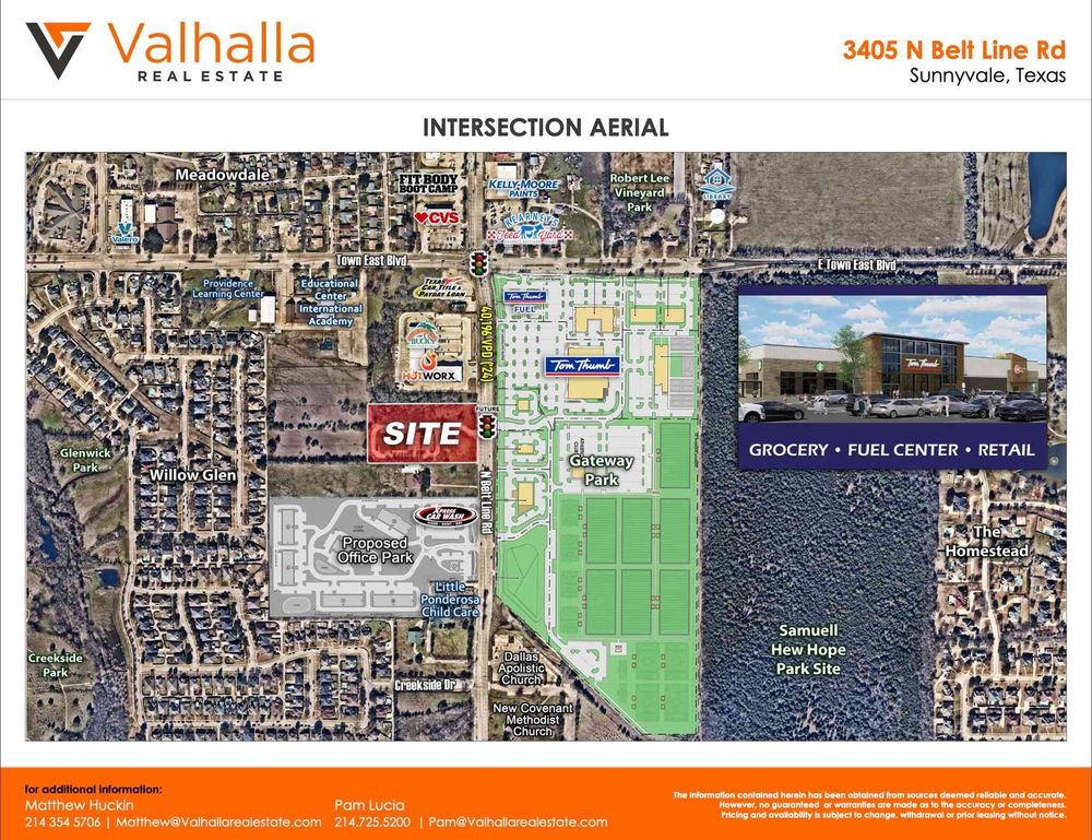 1 to 4 acres for development