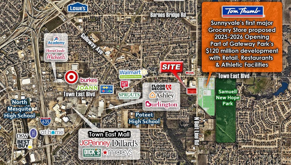 1 to 4 acres for development